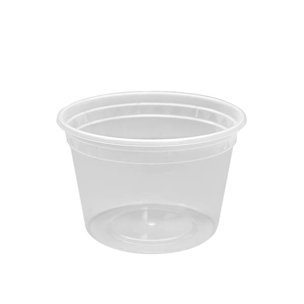 16 oz Clear Poly Deli Containers w/ Lids, PK240